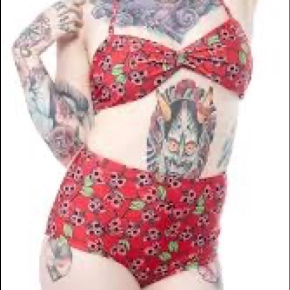 Iron Fist Cherry High Waist Bikini TOP & BOTTOM